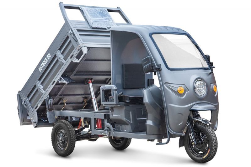 Грузовой электротрицикл Rutrike D5 КАБИНА гидравлика 1700 60V1200W